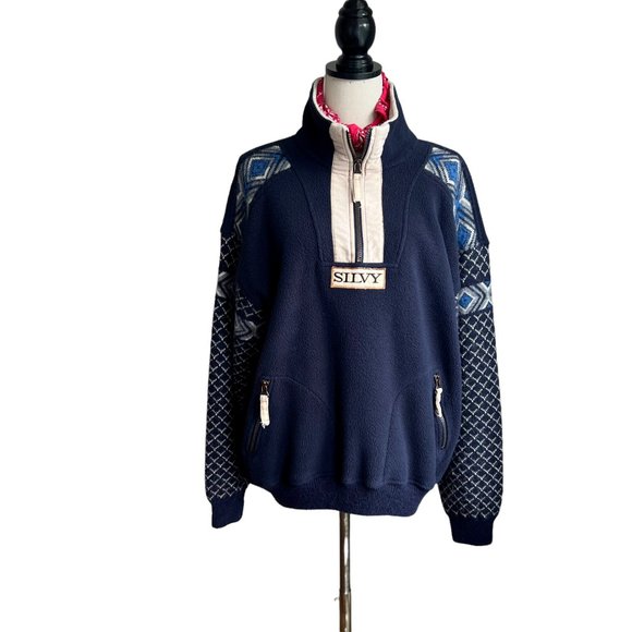 Silvy Walking Quarter Zip Alpaca Wool Pullover Size Medium - Picture 9 of 12